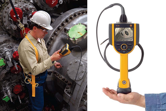 韋林工業(yè)內窺鏡XLGOC6120的產品圖及現場檢測圖